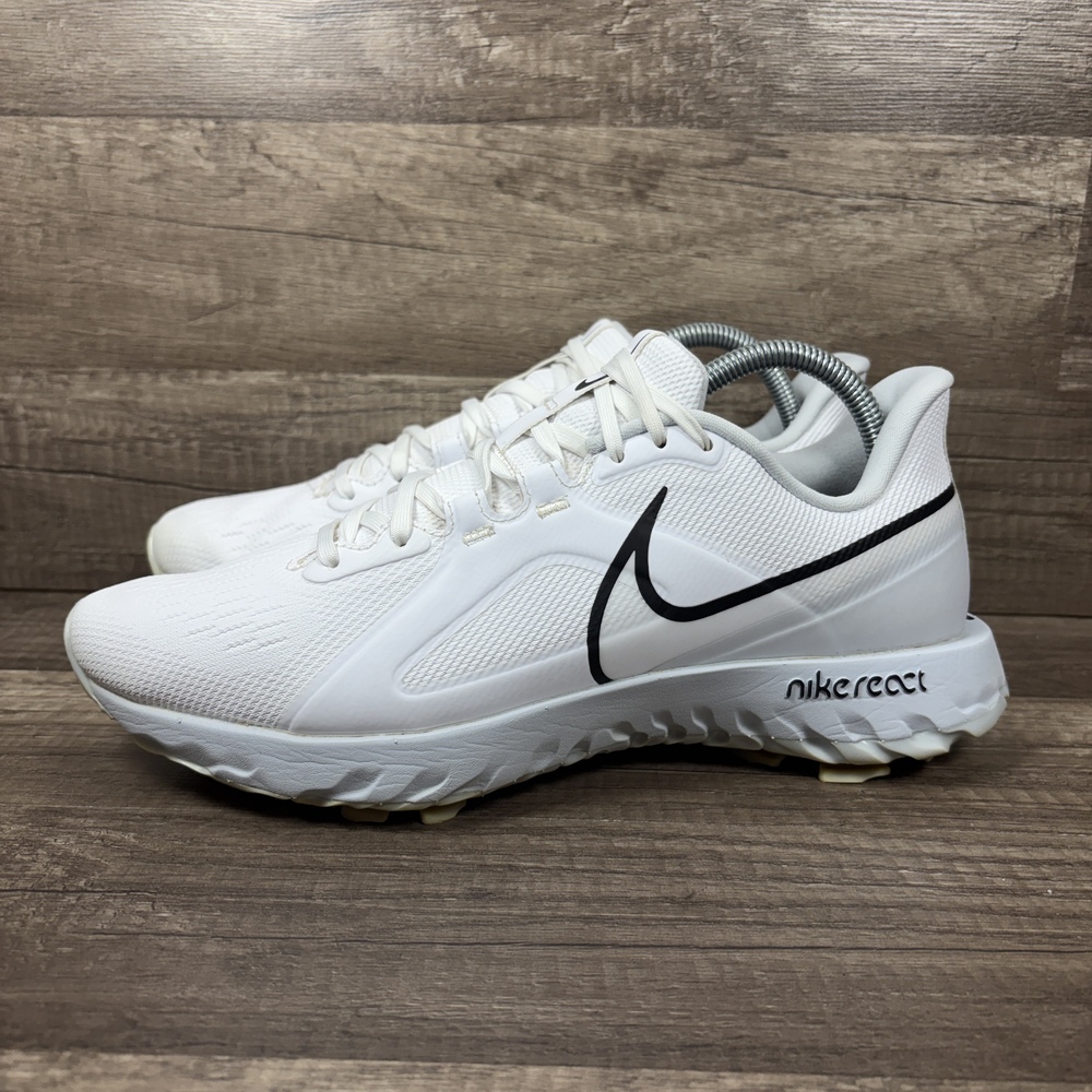 Nike React Infinity Pro White Black Mens US Size 9 CT6620-105 Golf Shoes - Picture 3 of 9